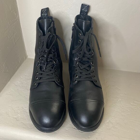 Xena Spice Lace Up Steel Toe Work Boots Womens Size 9 Jet Black Safety Boot - Picture 5 of 8